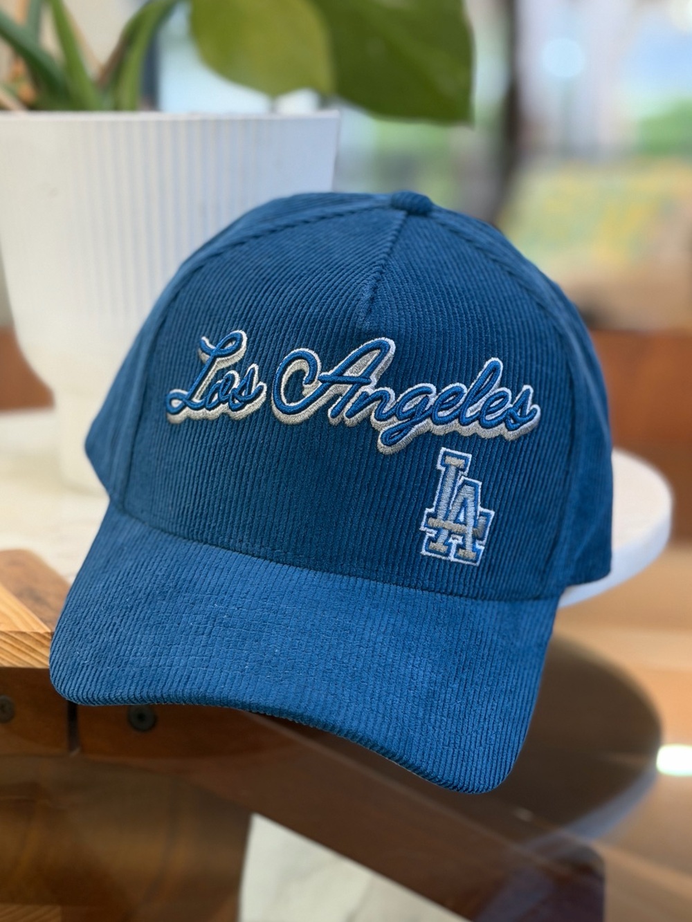 LA Dodgers Corduroy Snapback Cap